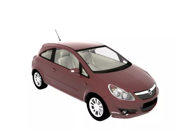 Opel Corsa Supermini Car 3d model Opel Corsa Supermini Car 3d model