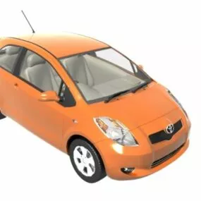 Toyota Yaris Subcompact Car 3d model