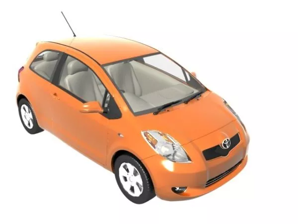 Toyota Yaris Subcompact Car 3d model Toyota Yaris Subcompact Car 3d model