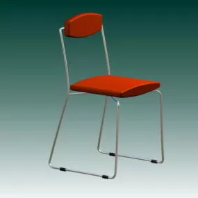 Red Conference Chair 3d model