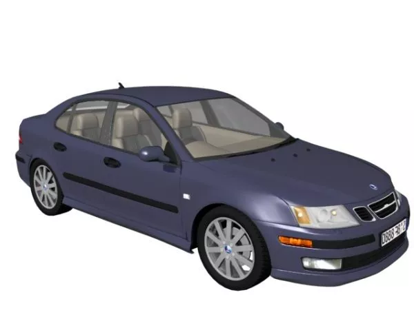 Saab 9-3 Compact Executive Car 3d model Saab 9-3 Compact Executive Car 3d model