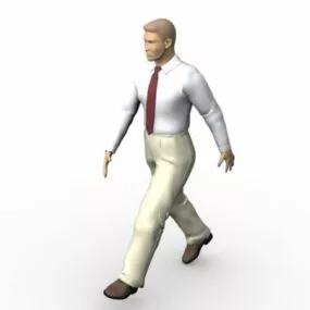 Business Man Walking 3d model