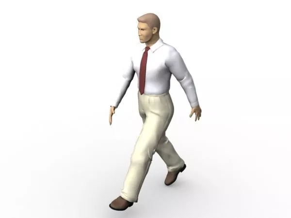 Business Man Walking 3d model Business Man Walking 3d model