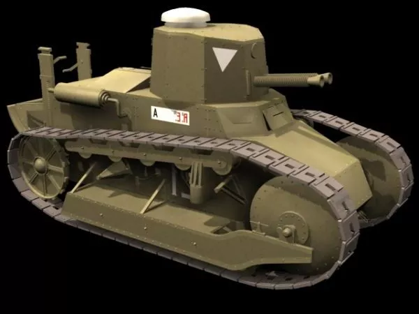 Armored Fighting Vehicle Bmd 3d model