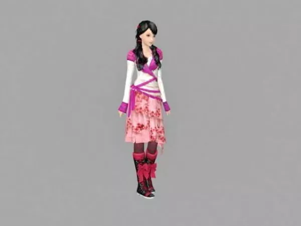 Ancient Chinese Girl 3d model Ancient Chinese Girl 3d model