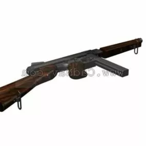 Thompson Submachine Gun 3d model