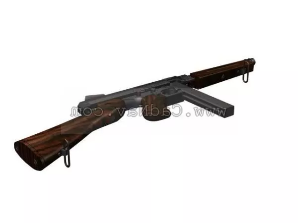 Thompson Submachine Gun 3d model Thompson Submachine Gun 3d model