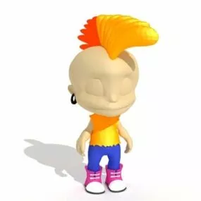 Hippie Boy 3d model