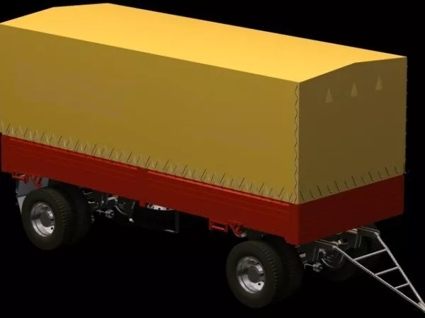 Semi-trailer 3d model Semi-trailer 3d model