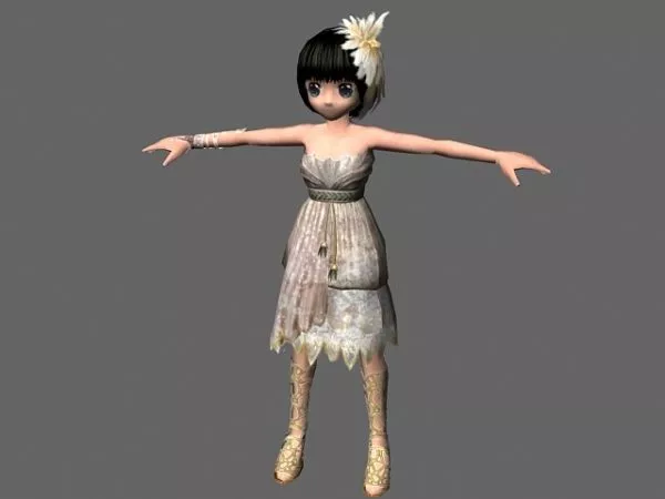 Abyss Anime Character 3d model