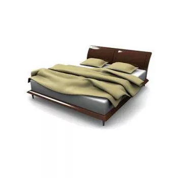 Modern Double Bed 3d model Modern Double Bed 3d model