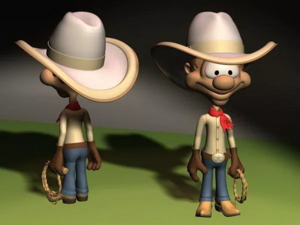 Cartoon Cowboy 3d model Cartoon Cowboy 3d model