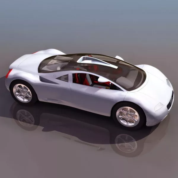 Audi Rsq Concept Lowpoly 3d model