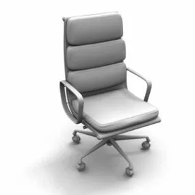 Upholstered Swivel Chair 3d model