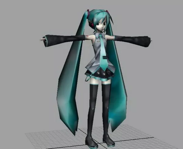 Hatsune Miku 3d model Hatsune Miku 3d model