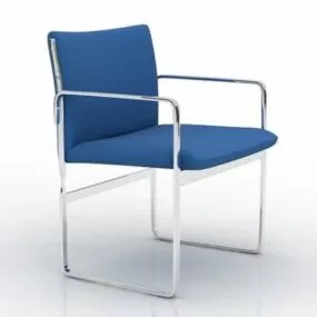 Blue Conference Chair 3d model