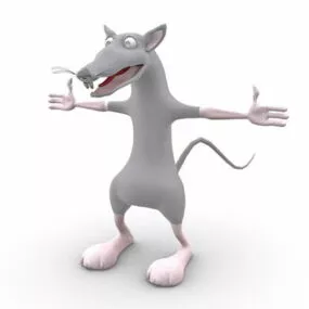 Cartoon Mouse Character 3d model