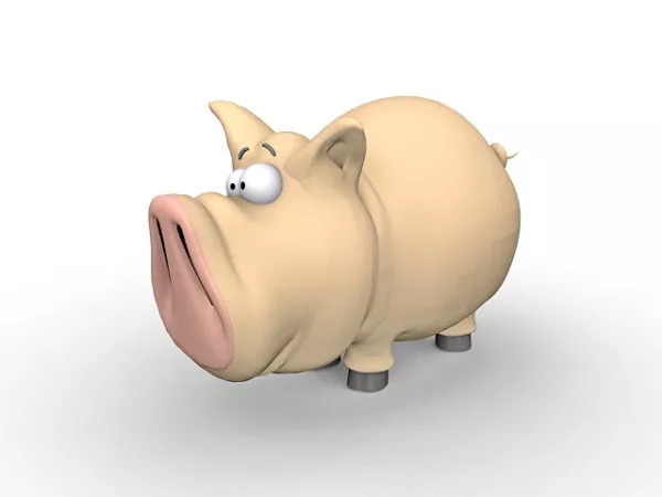 Character Cute Cartoon Pig 3d model Character Cute Cartoon Pig 3d model