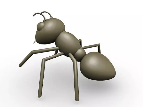 Humanoid Ant Animated With Rig 3d model