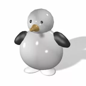 Cartoon Penguin Toy 3d model