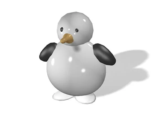 Cartoon Penguin Toy 3d model Cartoon Penguin Toy 3d model