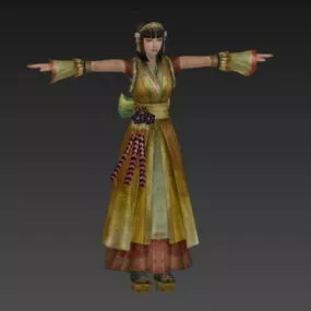 Ancient Chinese Girl Character 3d model