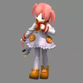Character Cute Anime Girl 3d model