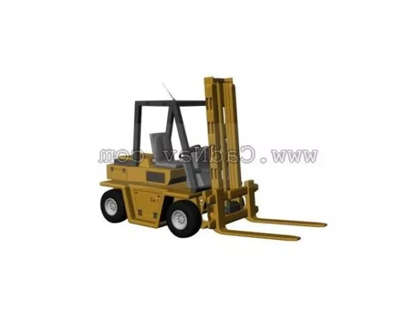 Lowpoly Forklift Vehicle 3d model
