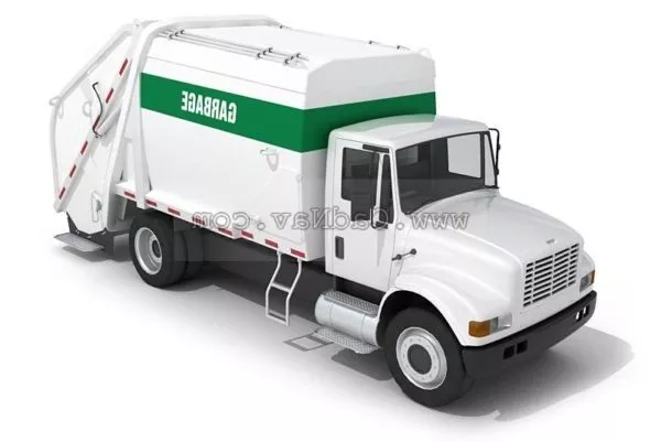 Plastic Garbage Bin 3d model