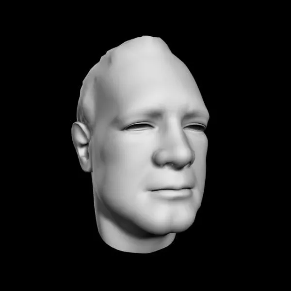 Man Head Gerard Lanvin 3d model