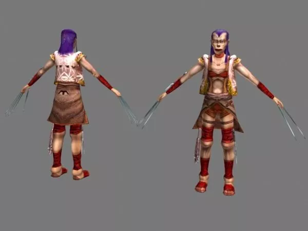 Claw Warrior Character 3d model Claw Warrior Character 3d model