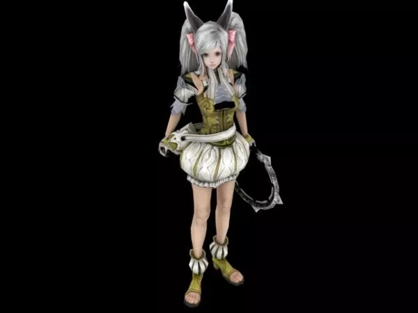 Girl With Deodorant Cosmetic 3d model