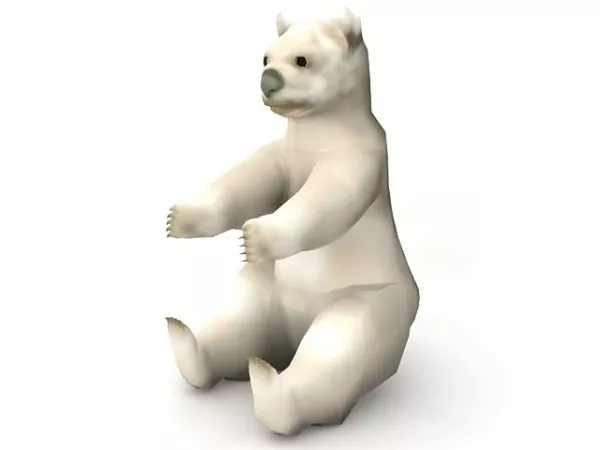 Russia Polar Bear Animal 3d model Russia Polar Bear Animal 3d model