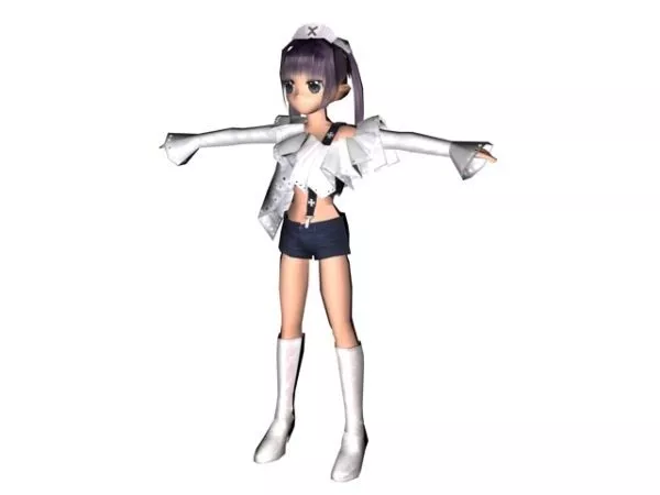 Cosplay Girl Character Killer Frost 3d model