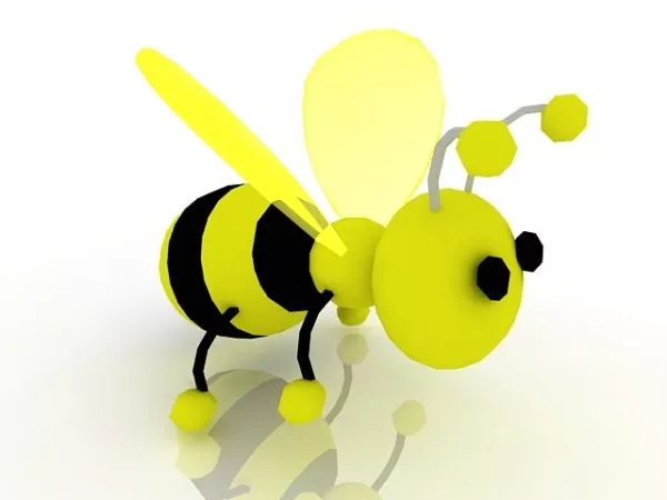 Realistic Orange Hornet 3d model