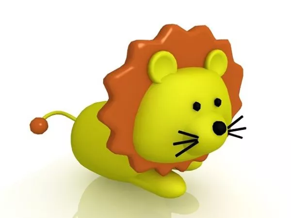 Cute Cartoon Lion Character 3d model Cute Cartoon Lion Character 3d model