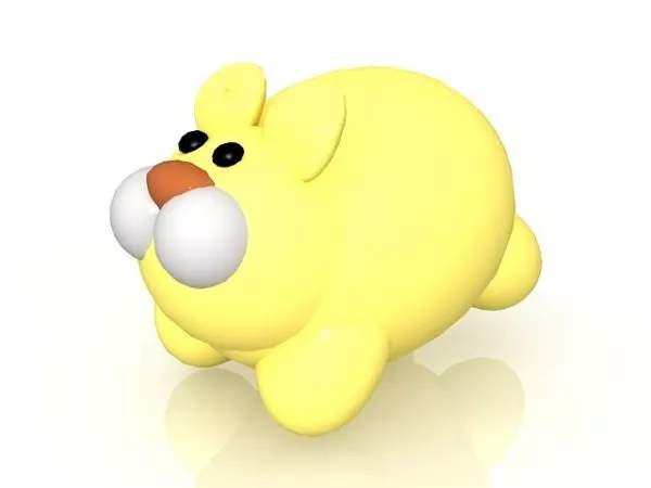 Cartoon Rabbit Toy 3d model Cartoon Rabbit Toy 3d model