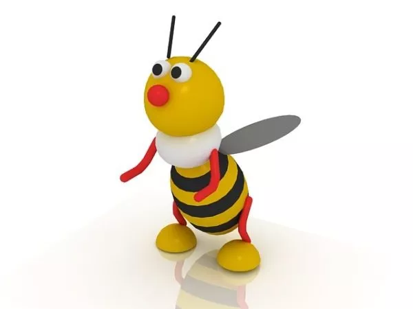 Cartoon Bee Toy 3d model Cartoon Bee Toy 3d model