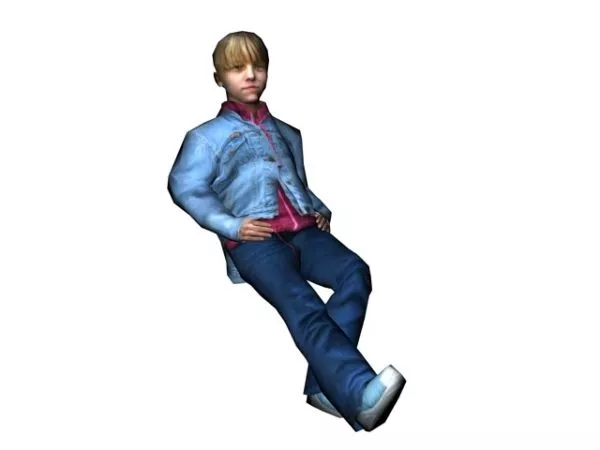 Character Blond Boy 3d model Character Blond Boy 3d model