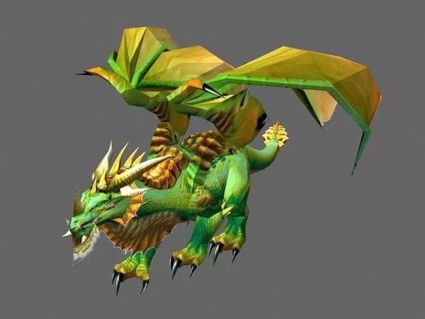 Character Green Dragon 3d model Character Green Dragon 3d model
