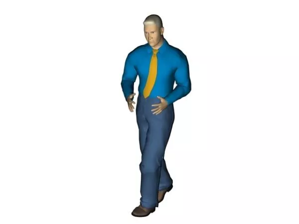 Character Business Man Walking 3d model Character Business Man Walking 3d model