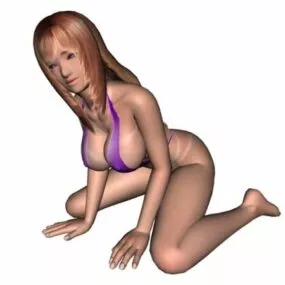 Character Bikini Girl 3d model