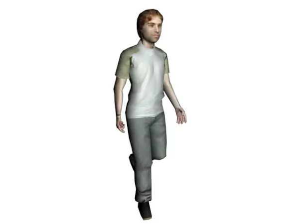 Character Young Man Walking 3d model Character Young Man Walking 3d model