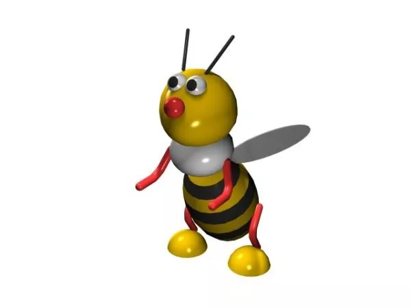 Realistic Orange Hornet 3d model