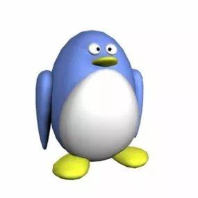 Cartoon Penguin Toy 3d model