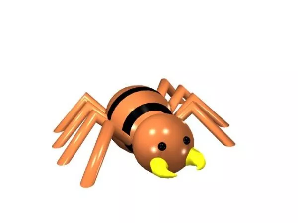 Cartoon Spider Toy 3d model Cartoon Spider Toy 3d model