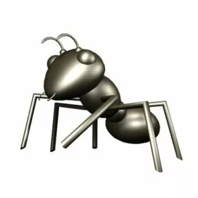Cartoon Black Ant Toy 3d model