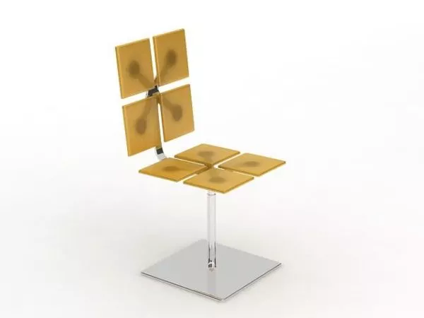 Modern Metal Bar Chair Furniture 3d model Modern Metal Bar Chair Furniture 3d model