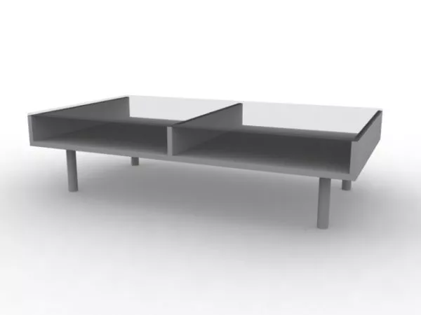 Double Tea Box 3d model