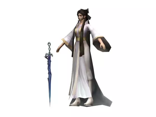 Ancient Chinese Swords Woman Character 3d model Ancient Chinese Swords Woman Character 3d model